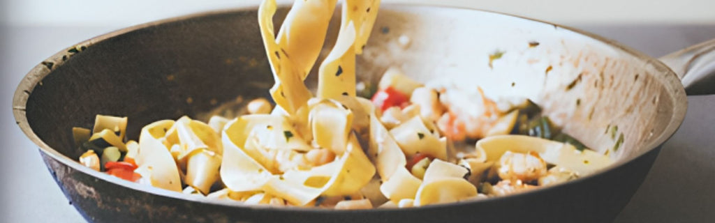 Pappardelle Con Gamberi e Zucchine