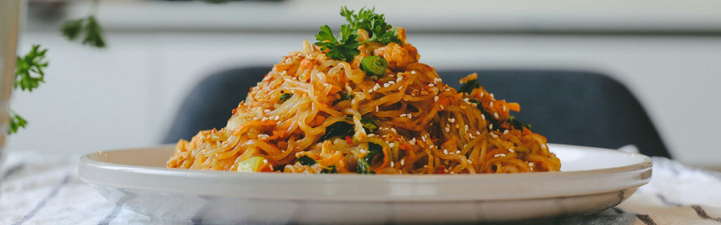 Sweet and Spicy Sesame Tahini Noodles