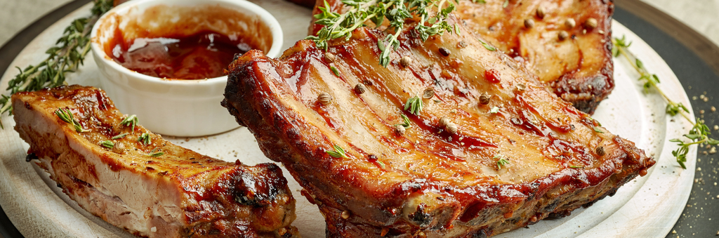 Grilled pork ribs