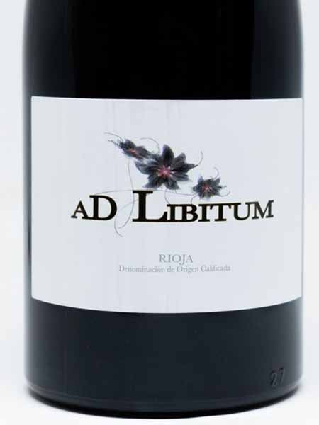 AD Libitum Maturana Tinta Rioja 2019 Red Wine Front Label