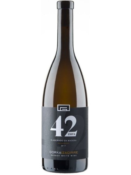 Bottle of White Wine from Bizkaiko Txakolina Designation of Origin.