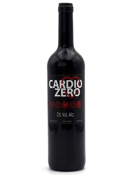 Bottle of Cardio Zero Alcohol Free Red Wine