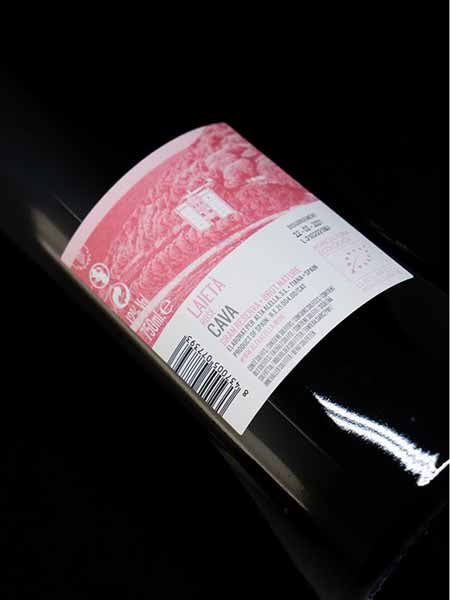 Cava Laieta Rose Gran Reserva Organic 2017 Sparkling Wine Back Label