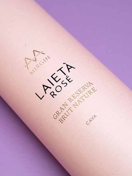 Cava Laieta Rose Gran Reserva Organic 2017 Sparkling Wine Packaging Details