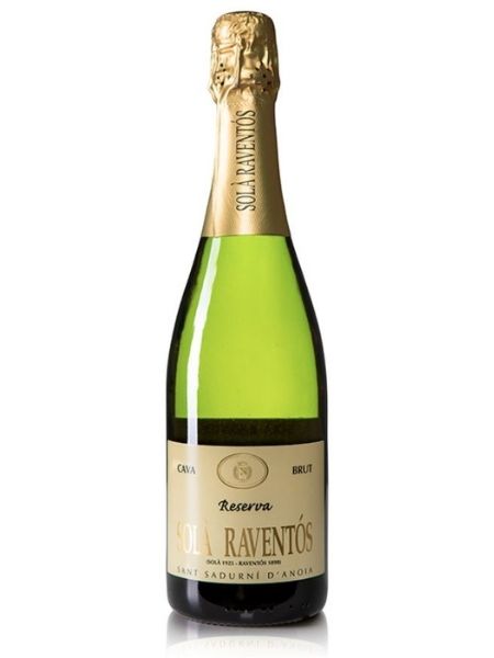 Bottle of Cava Sola Raventos Reserva Brut Sparkling Wine