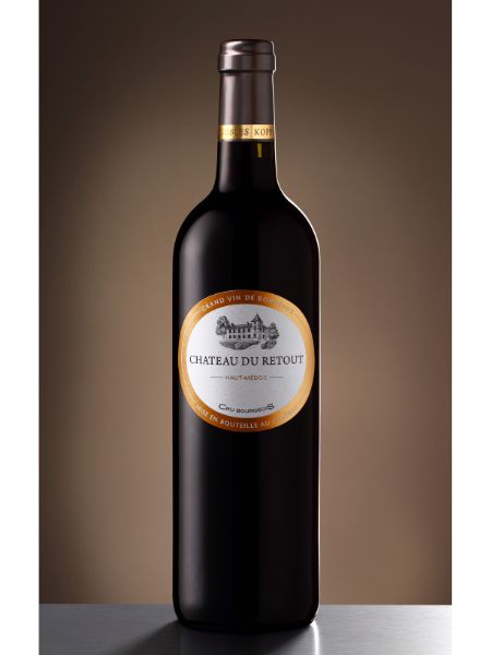 Front Bottle of Chateau Du Retout 2017 Red Wine