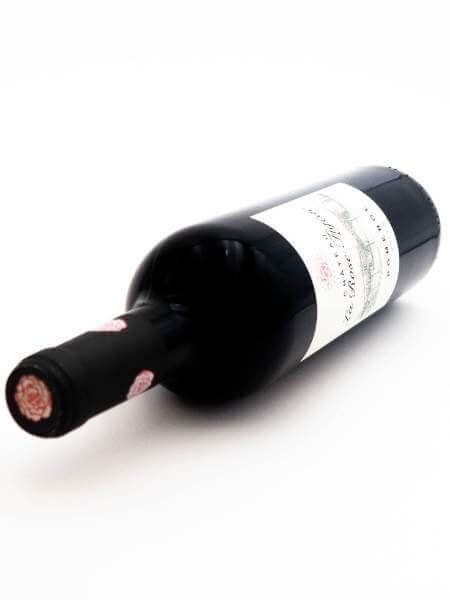 Side Bottle of Chateau la Rose Figeac Organic 2018 Red Wine
