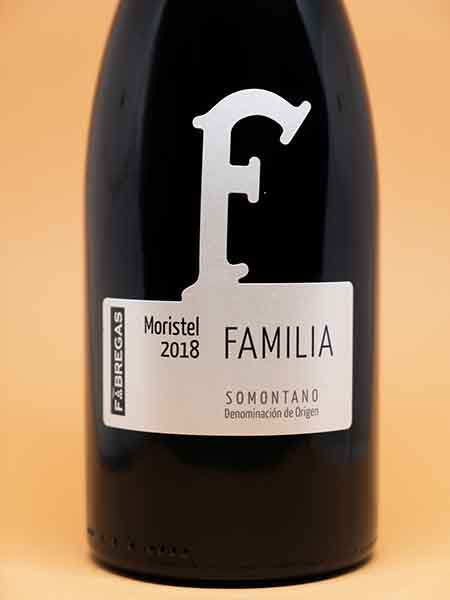 Front Label of Fabregas Moristel 2019 Red Wine