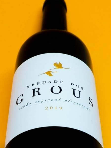 Herdade Dos Grous 2019 Red Wine Font Side Label