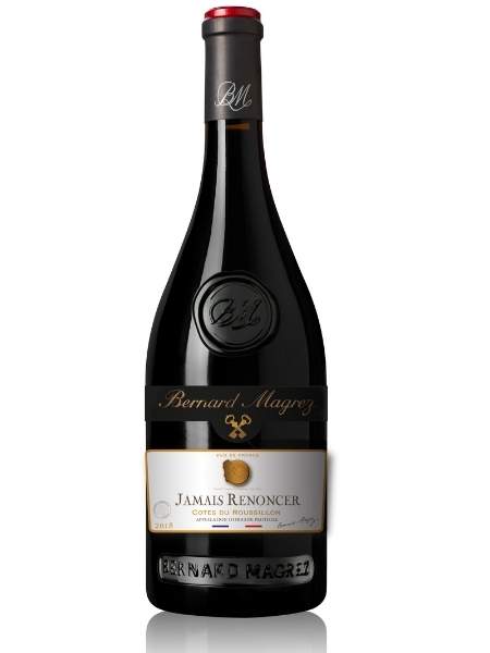 Bottle of Jamais Renoncer 2018 Red Wine by Bernard Magrez