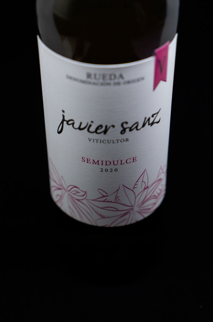 Front Label Rueda of Javier Sanz Rueda Demidulce 2020