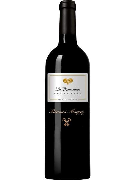 Bottle of La Bienvenida 2018 Red Wine