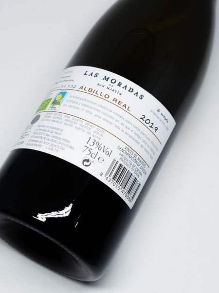 Back Label With Its Description on White Background