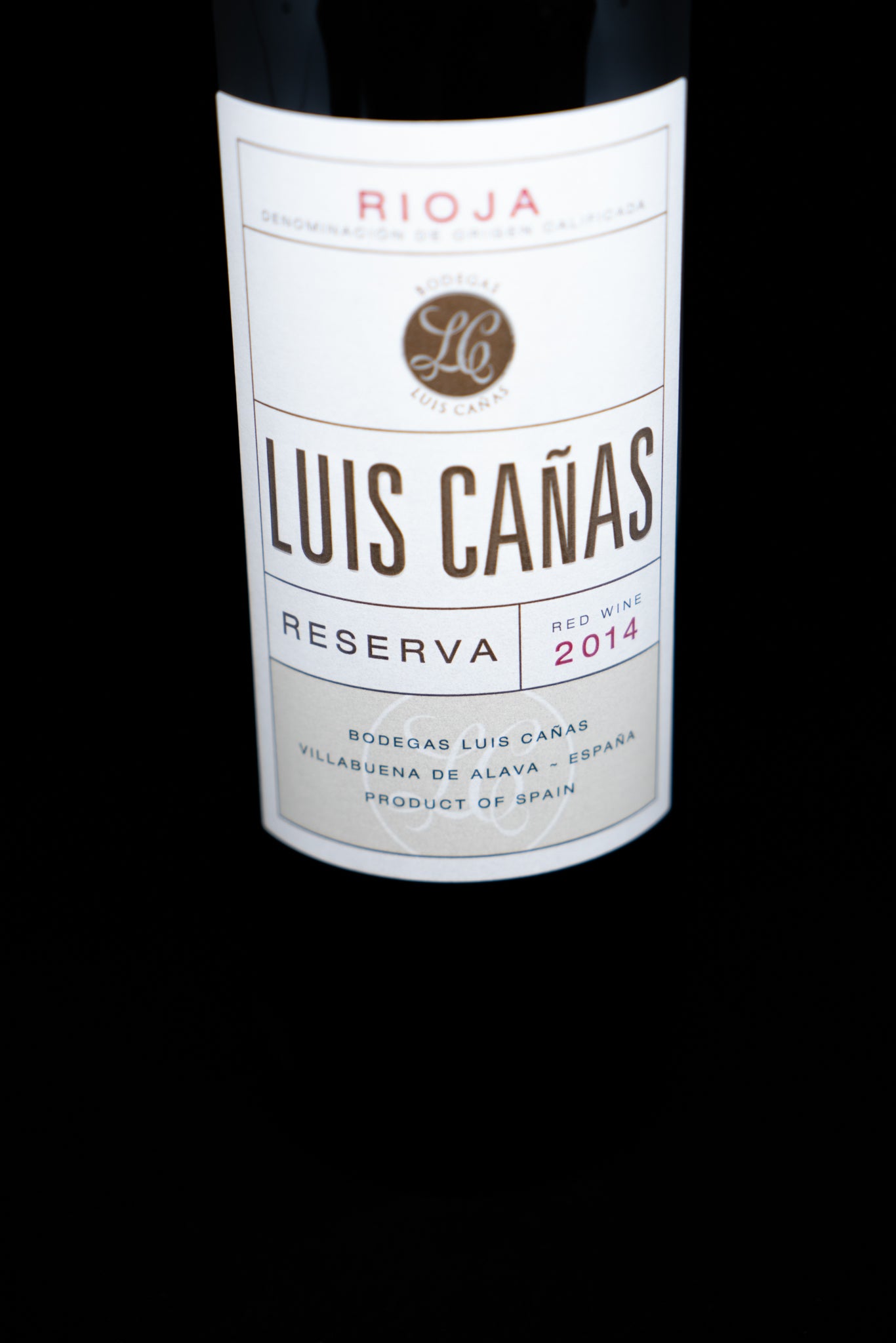 Front Label of Luis Canas 2014