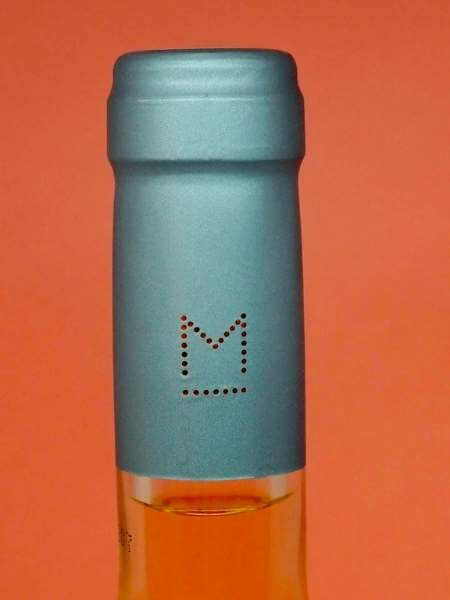 Grey Cork with Logo on Orange Background
