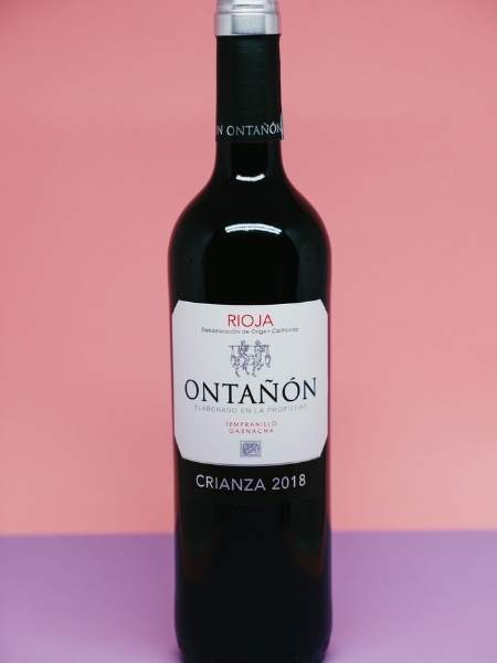 Full Bottle of Ontanon Crianza 2018 Red Wine