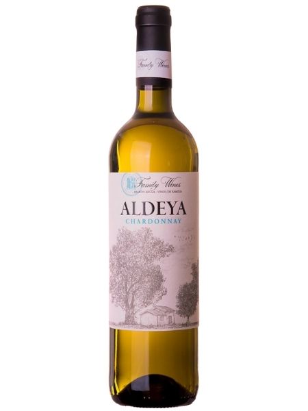 Bottle of Aldeya Chardonnay 2019 White wine