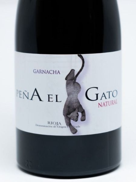 Front Label of Pena el Gato Natural Grenache
