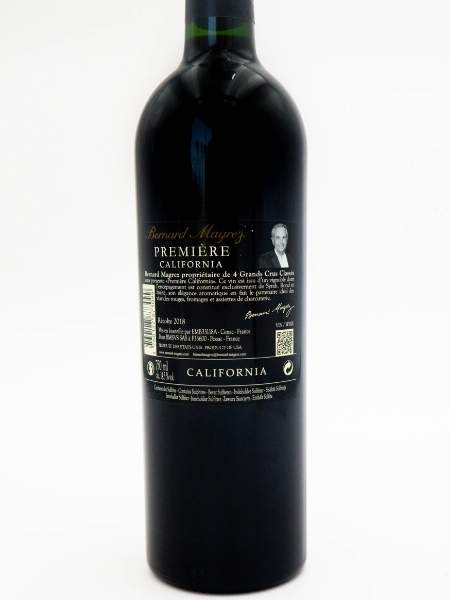 Premiere Syrah 2018 Back Label
