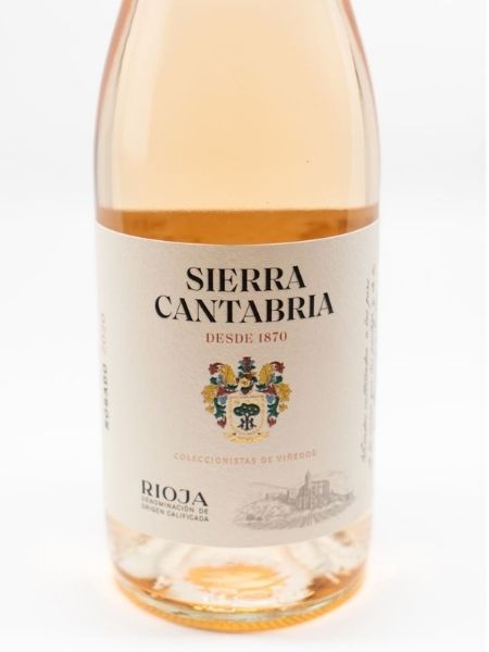 Front of the bottle Rioja Sierra Cantabria 2020 Rose