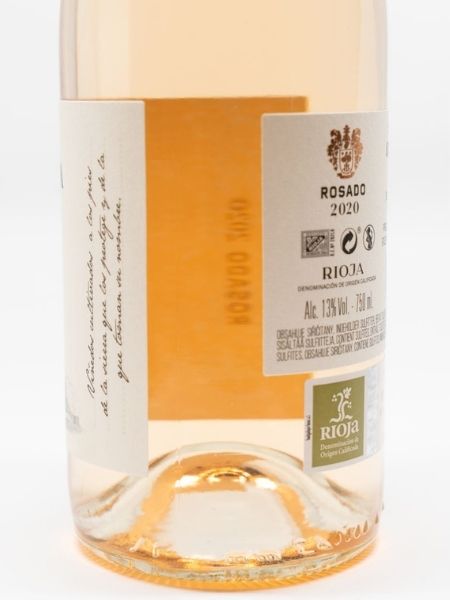 Front White Label with Logo of Rioja Sierra Cantabria