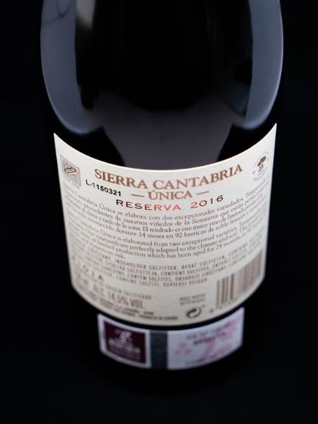 Rioja Sierra Cantabria Reserva Unica 2016 Red Wine