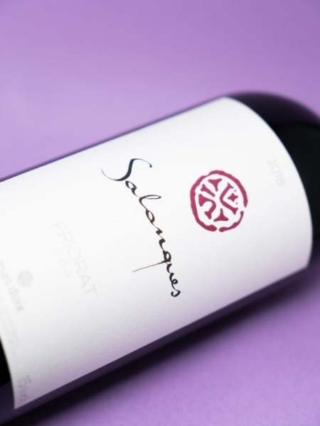 Top View of Salanques 2018 Red Wine
