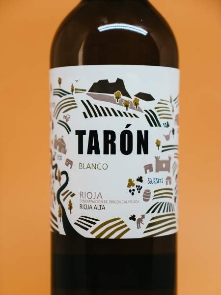 Front Label with Logo of Taron Blanco