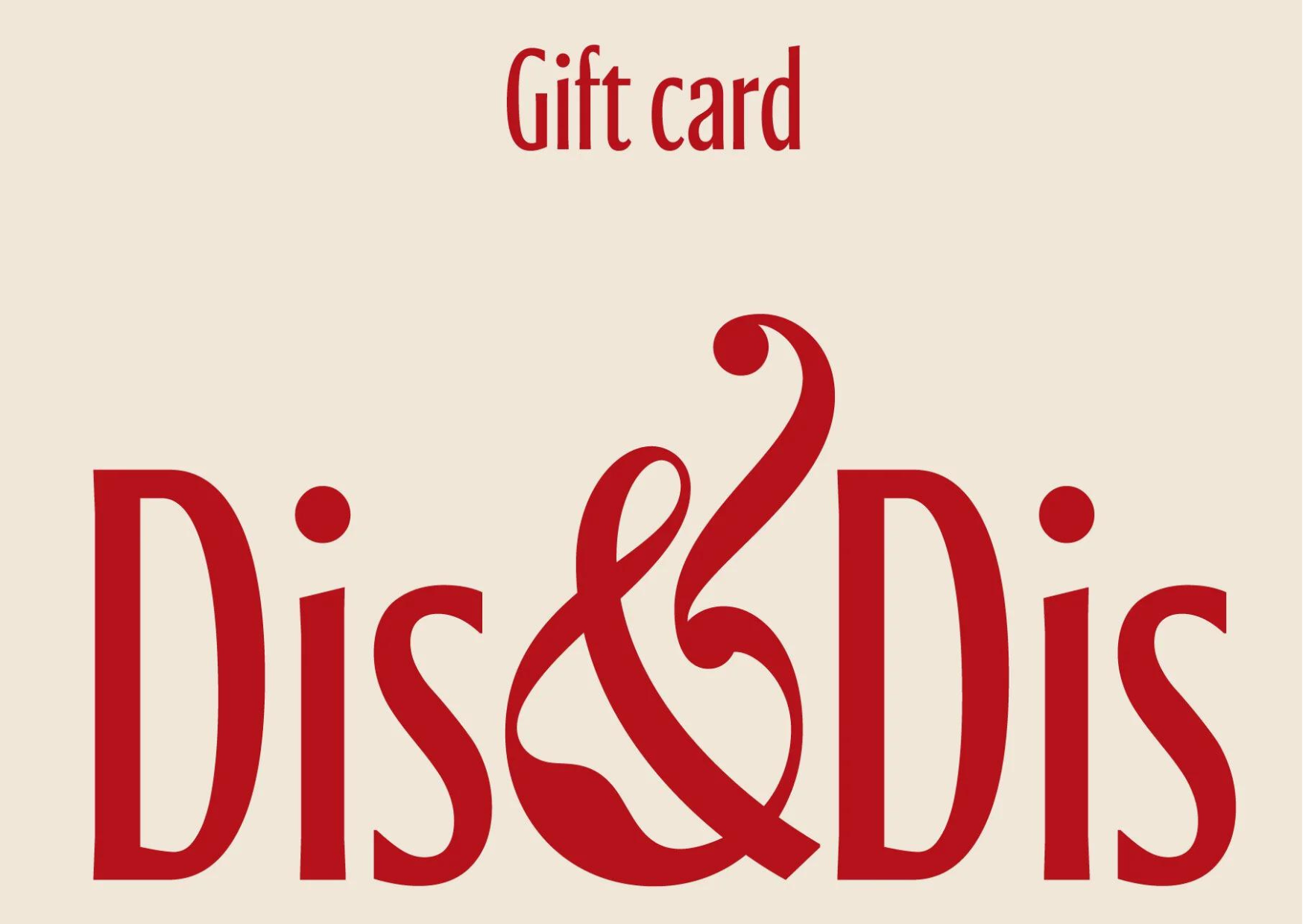 Wine Gift Card Dis&Dis