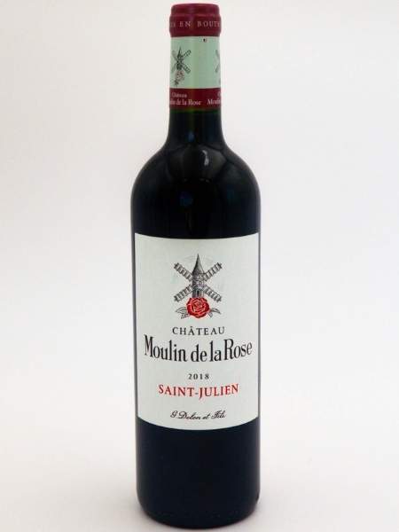 front bottle saint julien Château Moulin de la Rose 2018