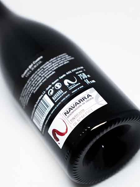 Cuatro del Cuatro Viña Zorzal 2019 Red Wine Back Label
