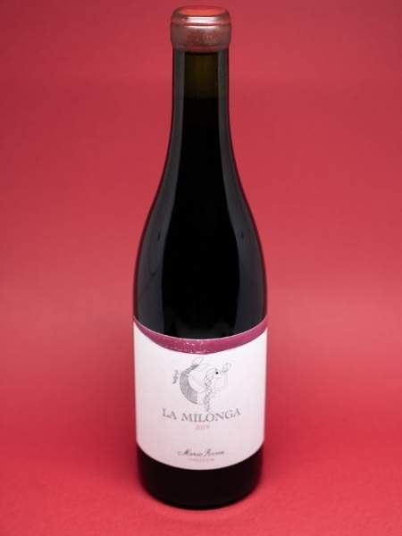 Full Bottle On Red Background
