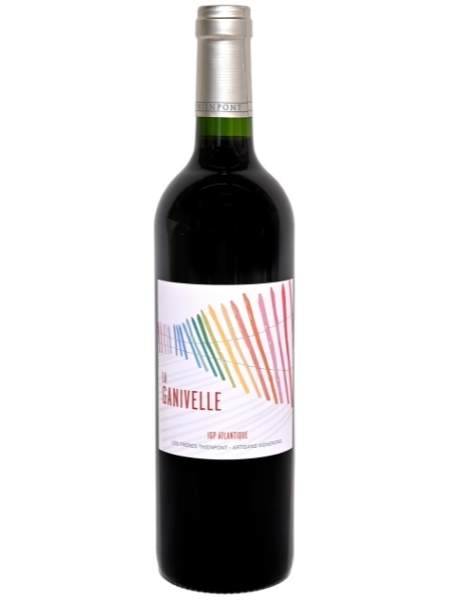 Bottle of La Ganivelle Rouge 2018 Red Wine