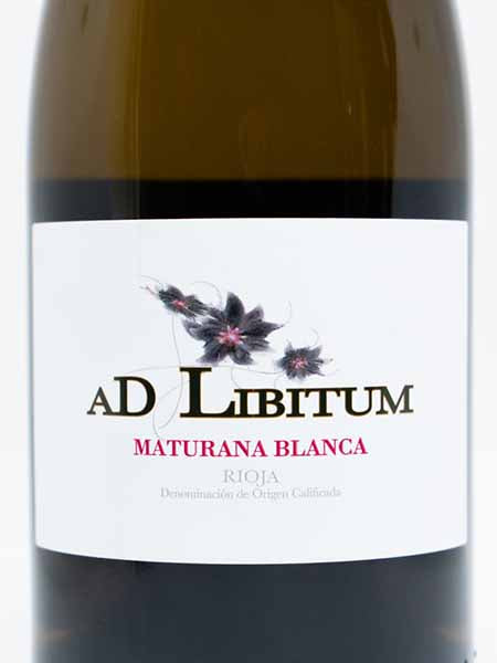 Front Label Details of White Wine AD Libitum Maturana Blanca 2020