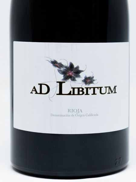 AD Libitum Maturana Tinta Rioja 2019 Red Wine Front Label