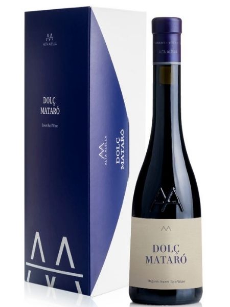 Alta Alella Dolc Mataro Organic 2019 Sweet Red Wine Bottle with its Gift Packaging