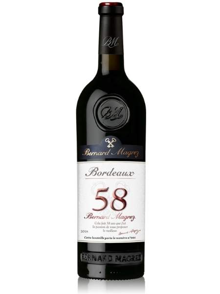 Bottle of Bordeaux 58 Red Wine