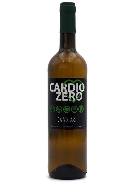 Bottle of Cardio Zero Alcohol Free White Wine