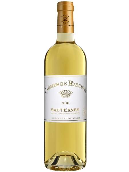 Bottle of Carmes de Rieussec 2018 White Wine