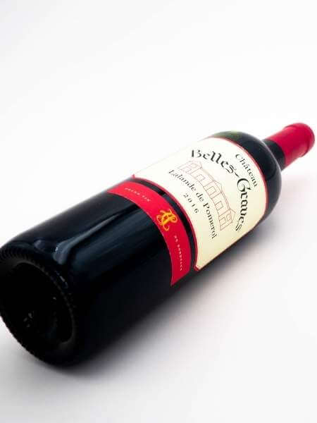 Chateau Belles Graves 2016 Red Wine Side Bottle