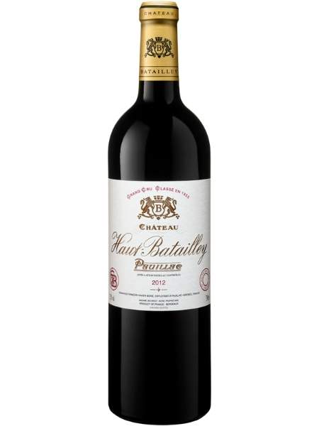 Bottle of Chateau Haut-Batailley 2012 Grand Cru Classe Red Wine