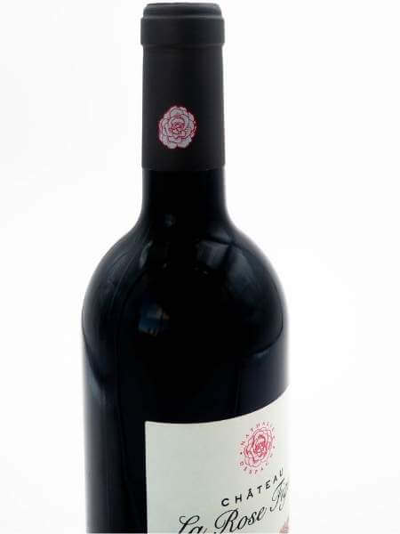 Cork Details of Chateau la Rose Figeac Organic 2018 Red Wine 
