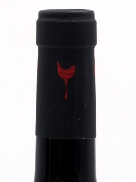 Black Cap of Crapula red wine with a wine glass 