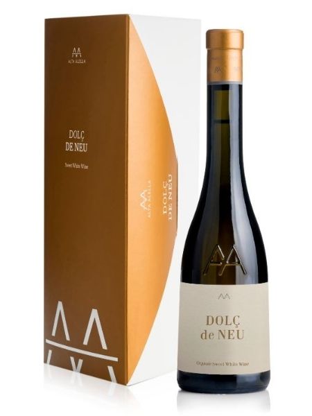 Dolç de Neu Organic 2020 White Wine and its Packaging