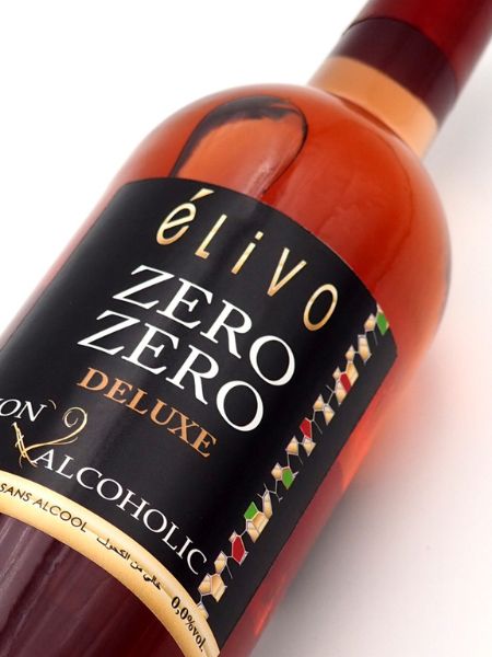 Elivo Zero Zero Deluxe Alcohol Free Rose Wine Front Label