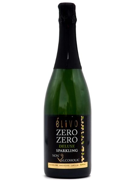 Bottle of Elivo Zero Zero Deluxe Sparkling Alcohol Free