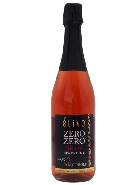 Bottle of Elivo Zero Zero Deluxe Sparkling Rose Alcohol Free