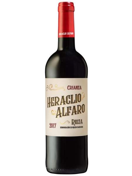 Bottle of Heraclio Alfaro Crianza 2017 Red Wine