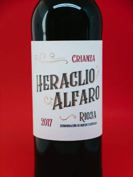 Heraclio Alfaro Crianza 2017 Red Wine Front Label