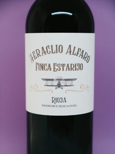Heraclio Alfaro Finca Estarijo 2016 Red Wine Front Label